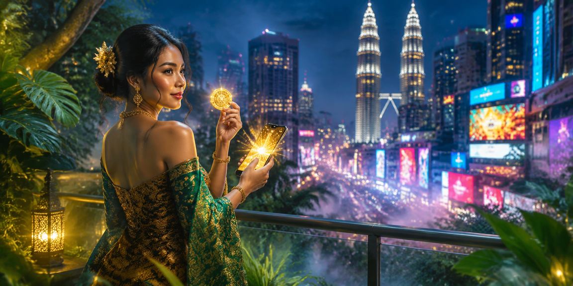 Pemain mengakses platform hiburan udintogel melalui telefon pintar di Kuala Lumpur